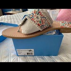 Jack Rogers size 10 floral print sandals